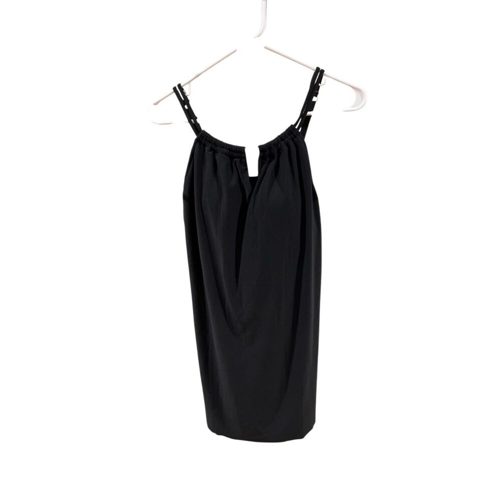 Aqua Green black key hole swim dress bathing suit Sz.M NWT